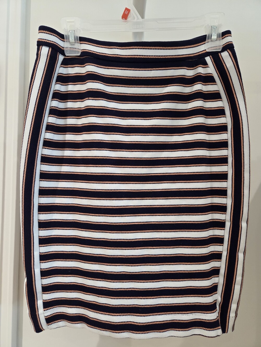 Banana Republic Striped Womens Pencil Skirt in Black & White Size 4
